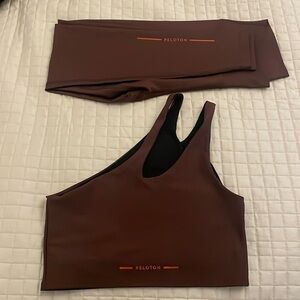 Peloton High Wasted One Shoulder Workout Set